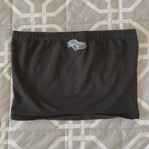 Embroidered vintage car tube top